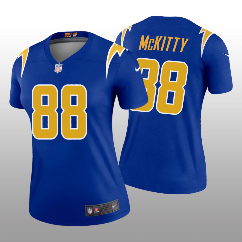 Los Angeles Chargers Tre' McKitty Royal Jersey Alternate Legend - Women's