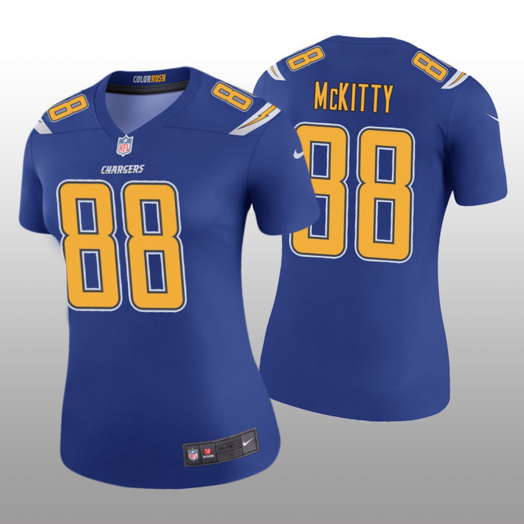 Los Angeles Chargers Tre' McKitty Royal Jersey Color Rush Legend - Women's