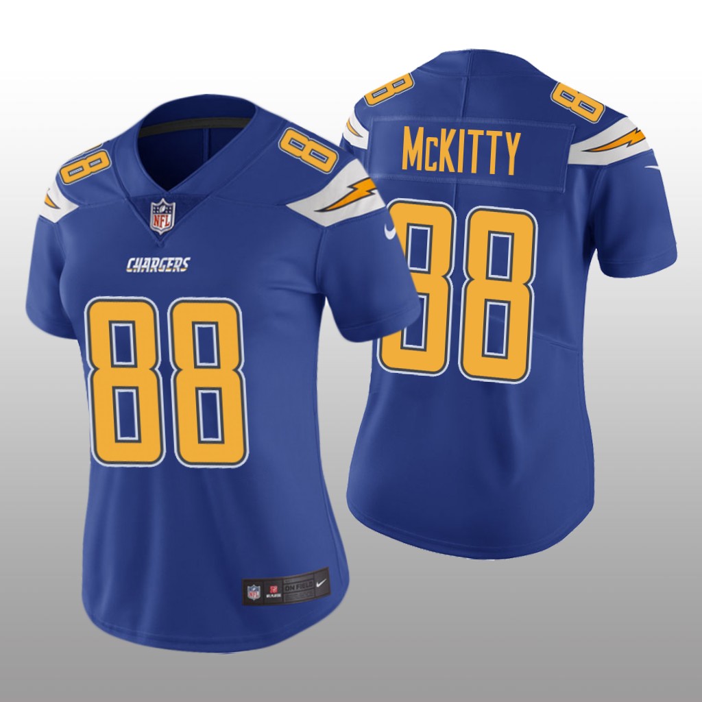 Los Angeles Chargers Tre' McKitty Royal Jersey Color Rush Limited - Women's