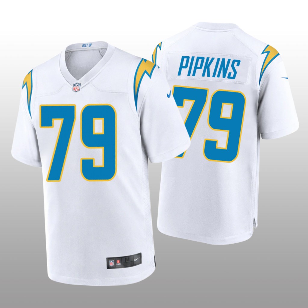 Los Angeles Chargers Trey Pipkins White Jersey Game - Men's