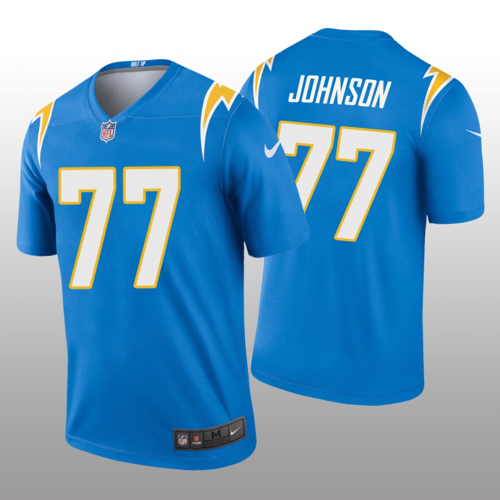 Los Angeles Chargers Zion Johnson Powder Blue Jersey Legend - Men's