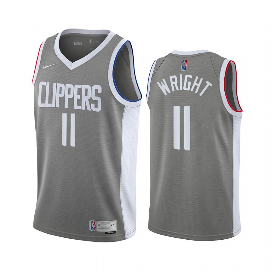 Los Angeles Clippers Brandon Boston Jr. #4 Gray 2021-22 Earned Edition Jersey