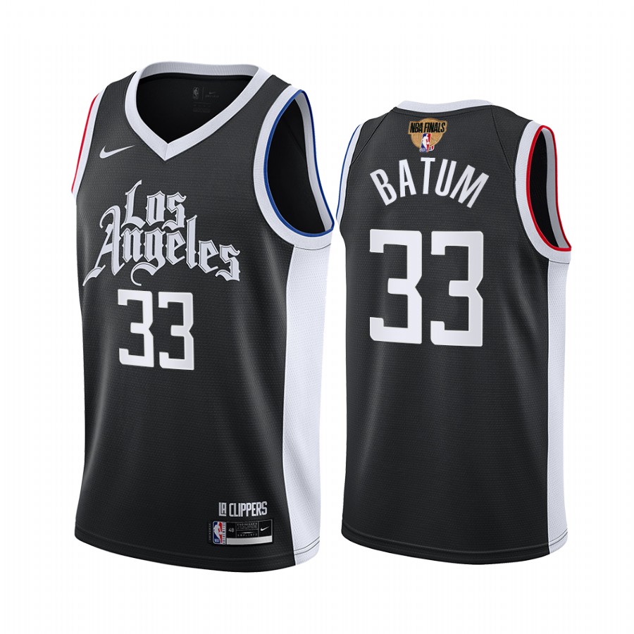 Los Angeles Clippers Nicolas Batum Black 2021 NBA Playoffs Jersey