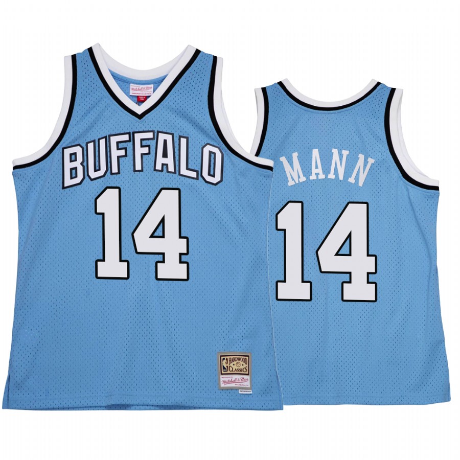 Los Angeles Clippers Terance Mann #14 Blue Buffalo Logo Throwback Jersey