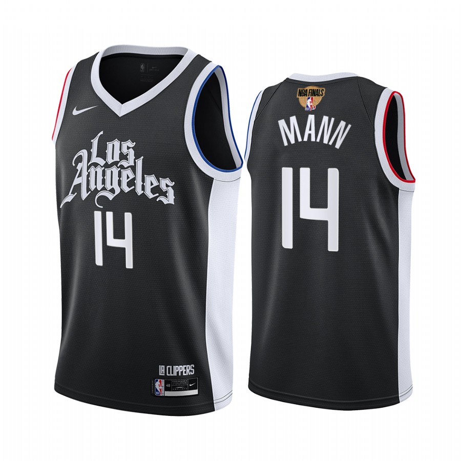 Los Angeles Clippers Terance Mann Black 2021 NBA Playoffs Jersey