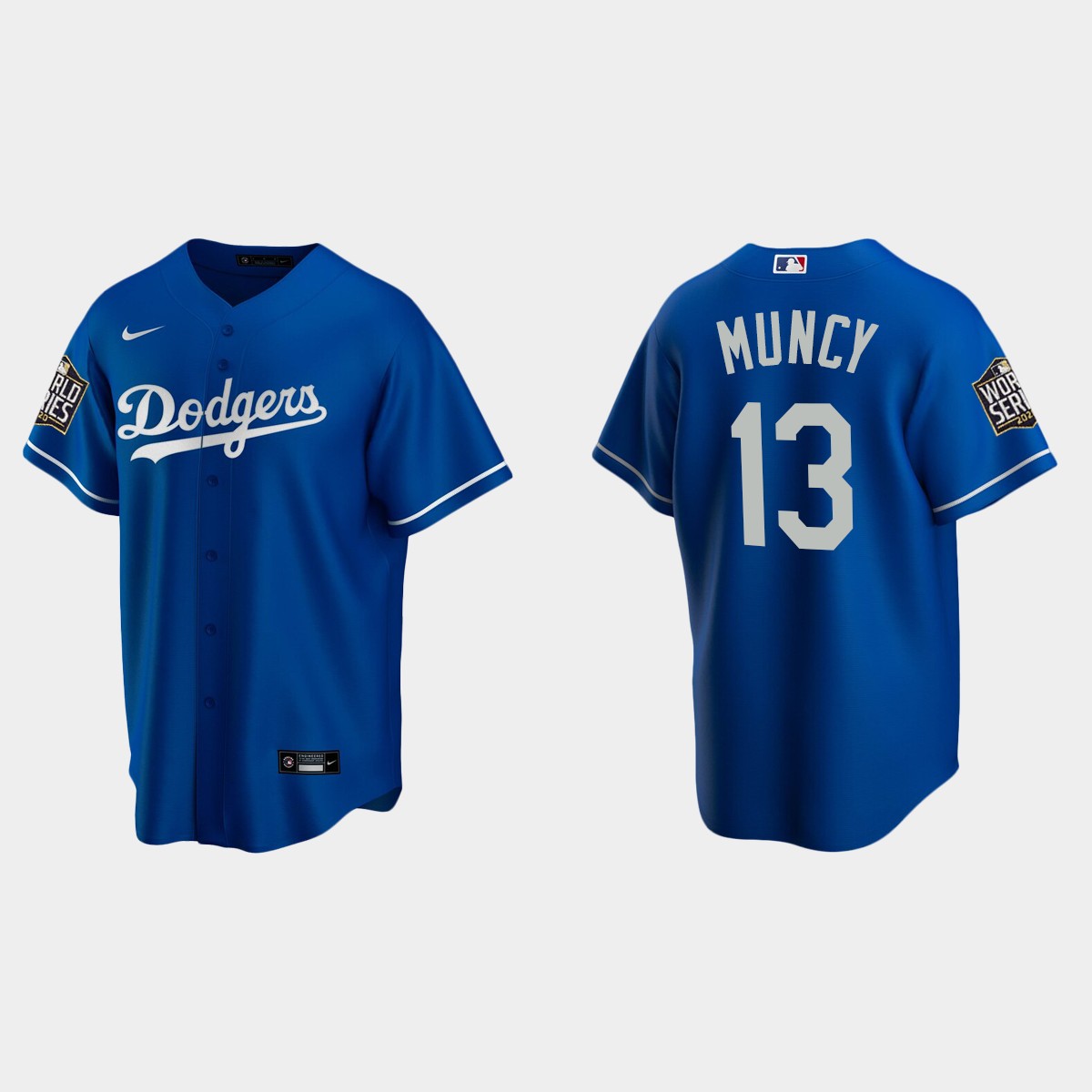 Los Angeles Dodgers #13 Max Muncy 2020 World Series Alternate Jersey - Royal