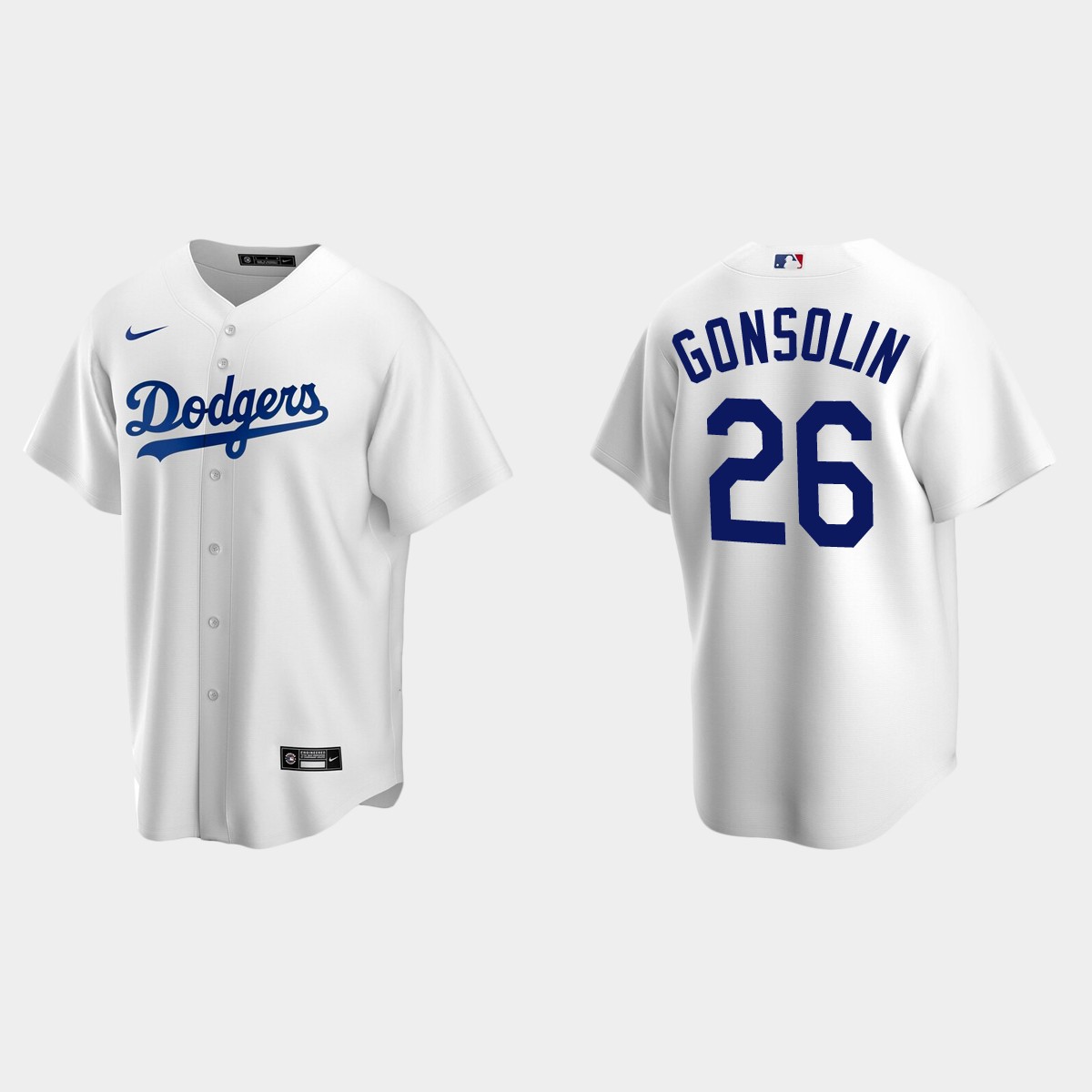 Los Angeles Dodgers #26 Tony Gonsolin Home Jersey - White