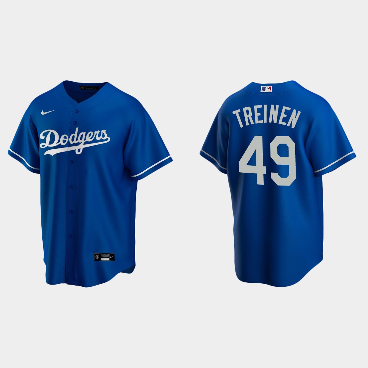Los Angeles Dodgers #49 Blake Treinen Alternate Jersey - Royal