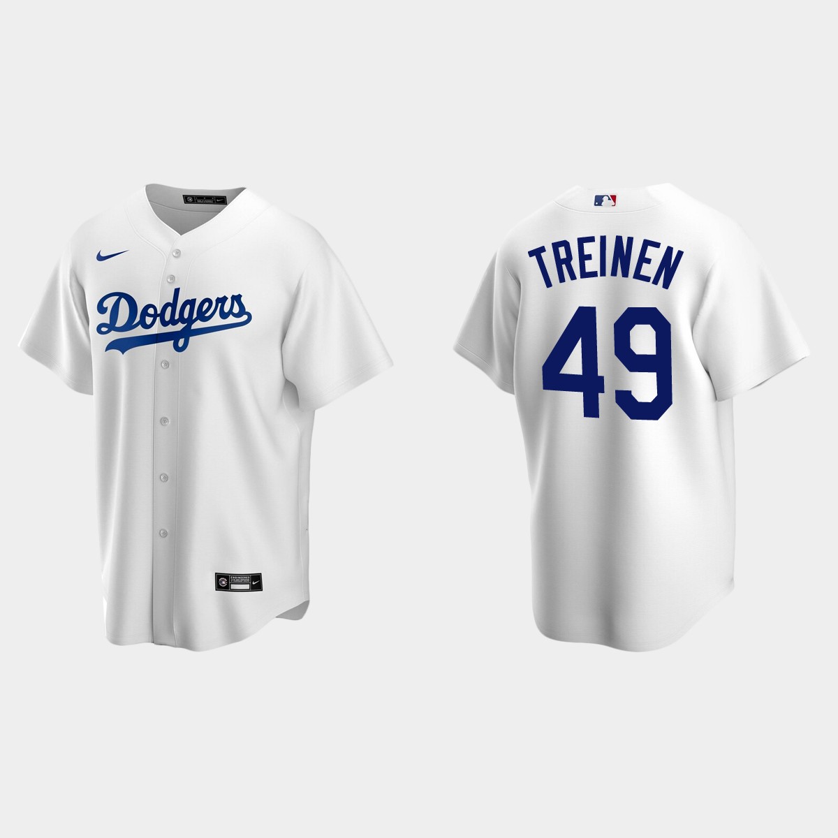 Los Angeles Dodgers #49 Blake Treinen Home Jersey - White
