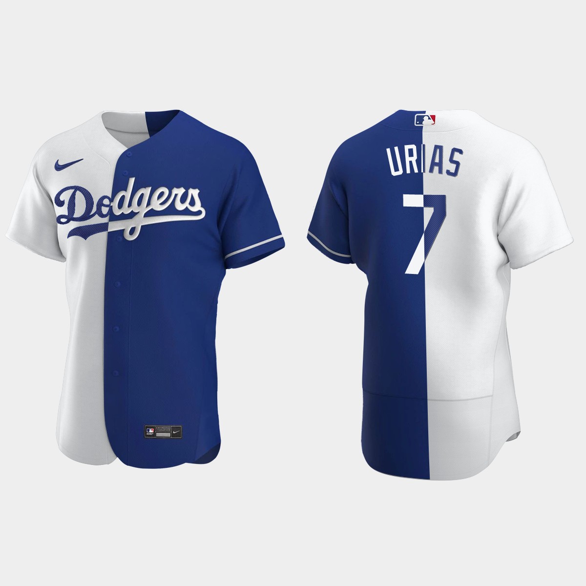 Los Angeles Dodgers #7 Julio Urias Color Split Jersey - Royal