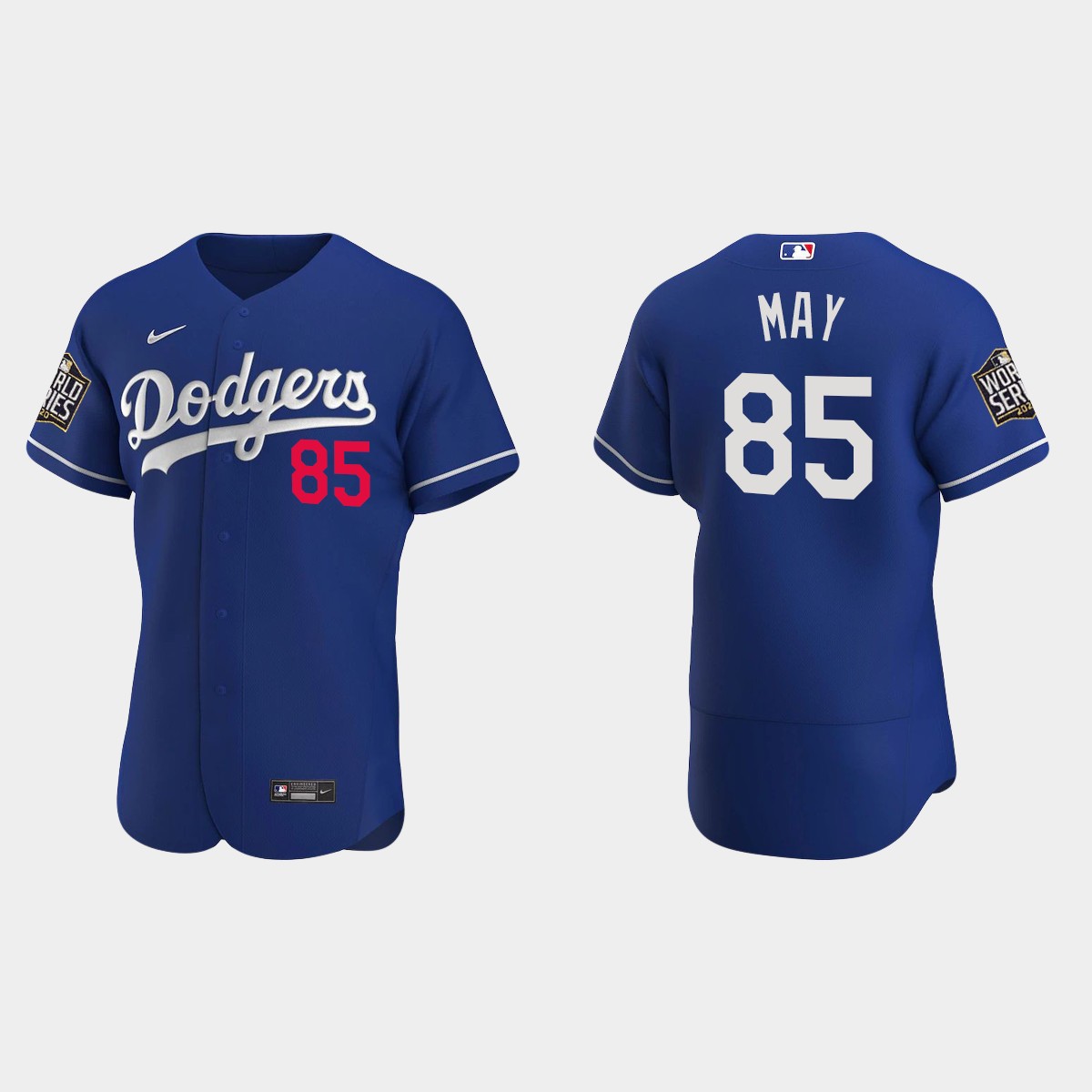 Los Angeles Dodgers #85 Dustin May 2020 World Series Alternate Jersey - Royal