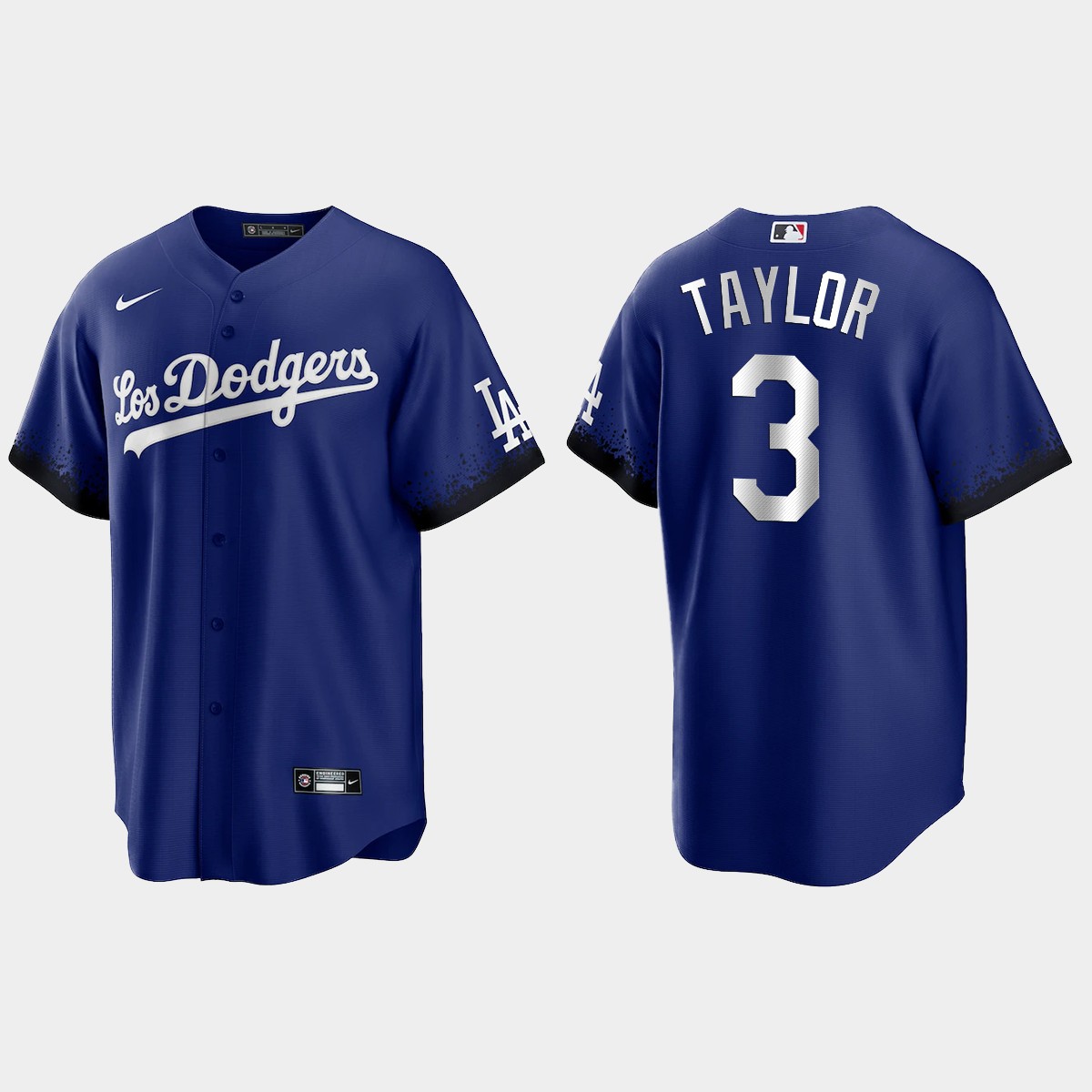 Los Angeles Dodgers Chris Taylor 2021 City Connect Jersey - Royal