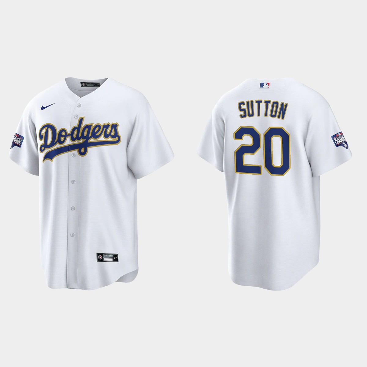 Los Angeles Dodgers Don Sutton 2021 Gold Program White Gold Jersey