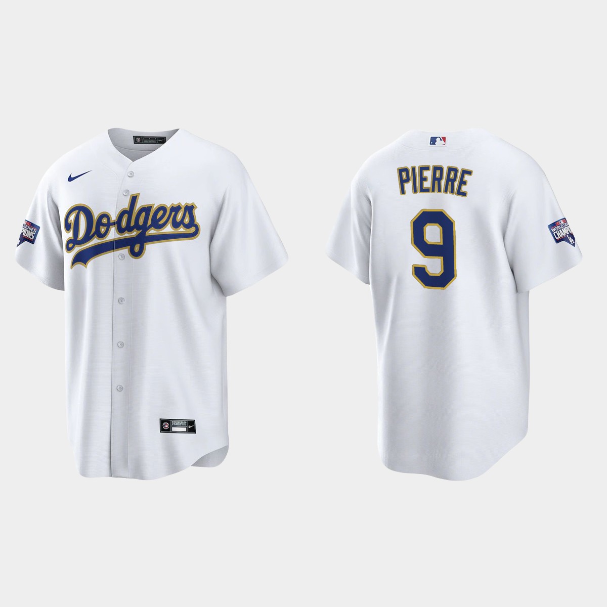Los Angeles Dodgers Juan Pierre 2021 Gold Program White Gold Jersey
