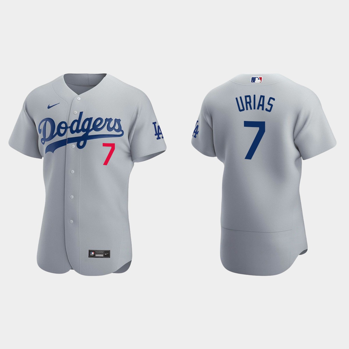 Los Angeles Dodgers Julio Urias #7 Gray 2020 Alternate Jersey