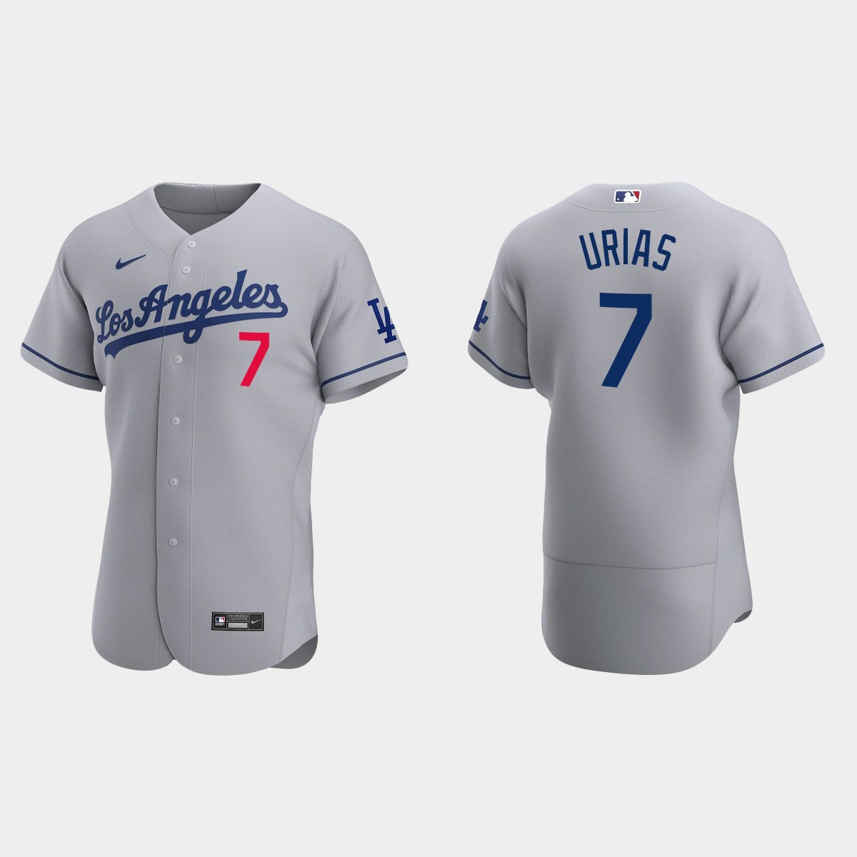 Los Angeles Dodgers Julio Urias #7 Gray 2020 Road Jersey