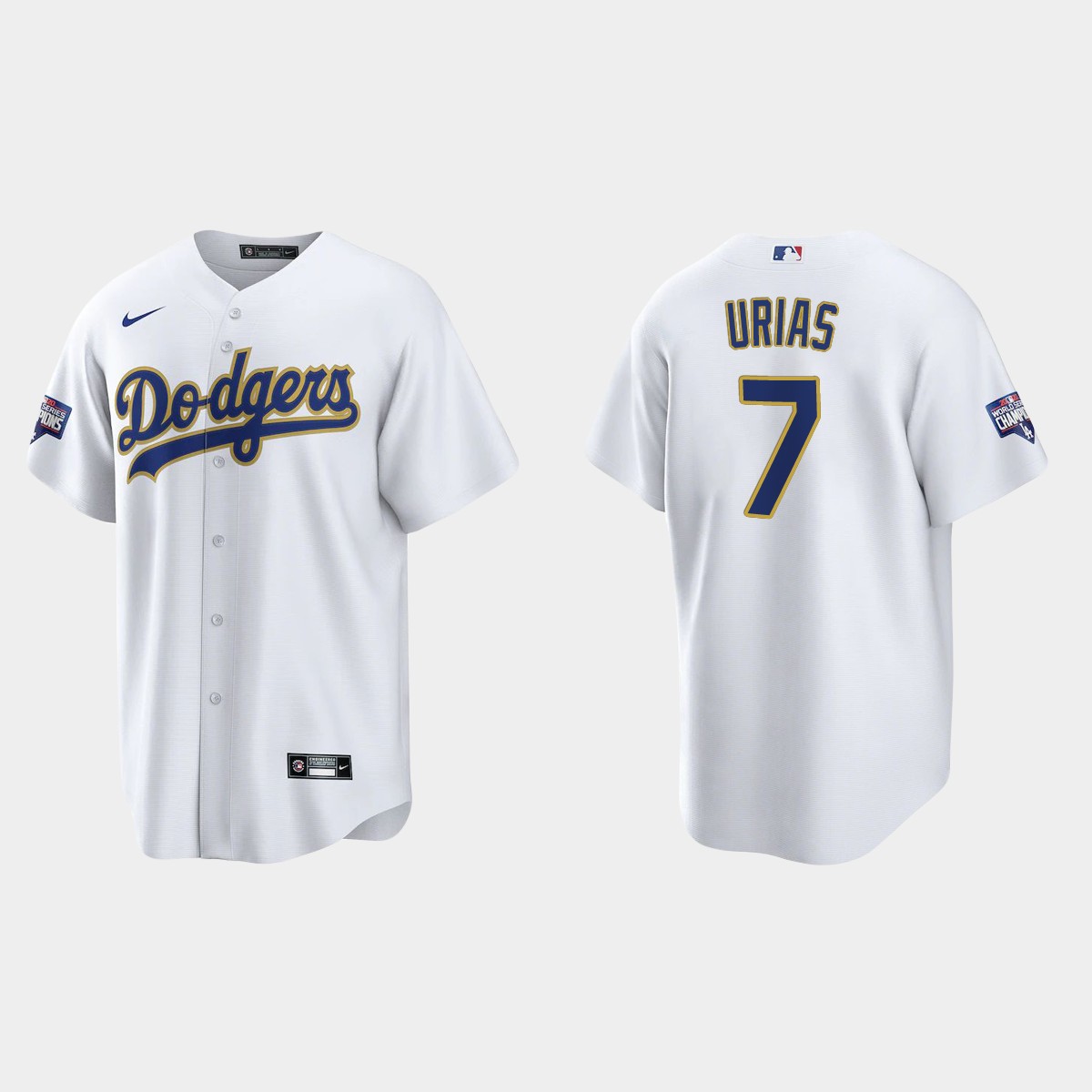 Los Angeles Dodgers Julio Urias 2021 Gold Program White Gold Jersey