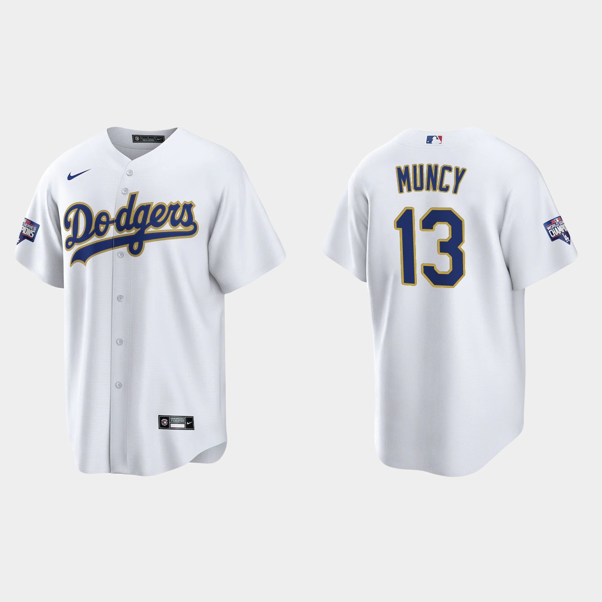 Los Angeles Dodgers Max Muncy 2021 Gold Program White Gold Jersey
