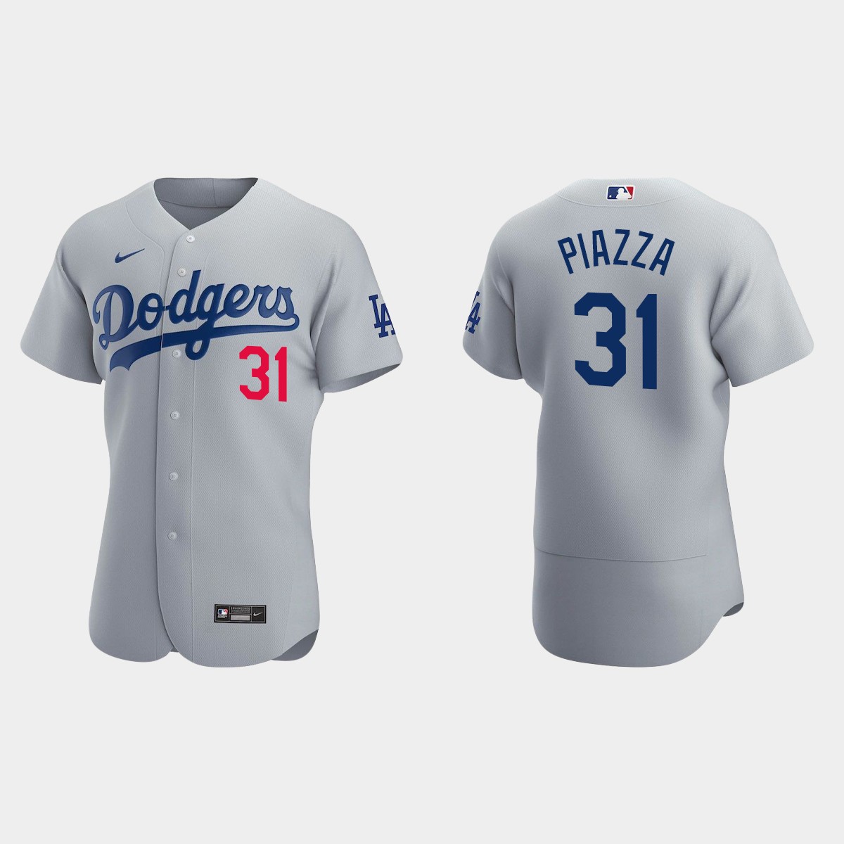 Los Angeles Dodgers Mike Piazza #31 Gray 2020 Alternate Jersey