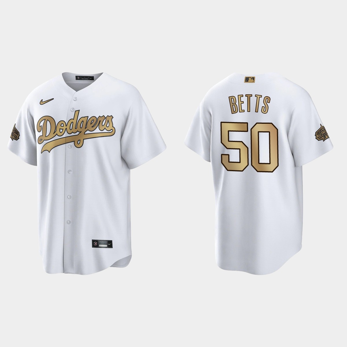 Los Angeles Dodgers Mookie Betts 2022 MLB All-Star Game Jersey - White