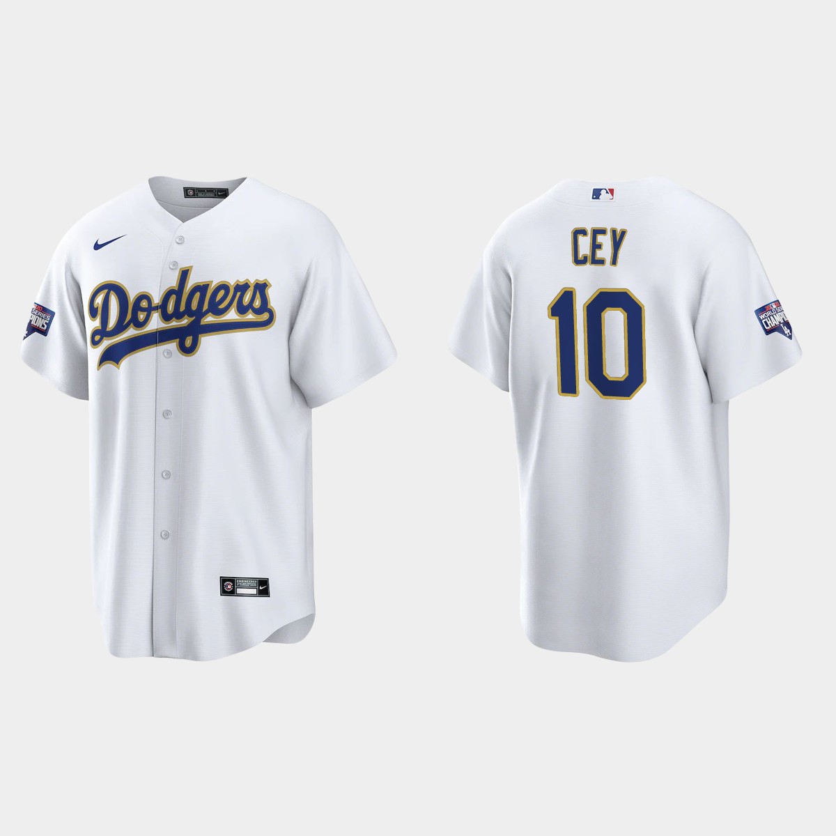Los Angeles Dodgers Ron Cey 2021 Gold Program White Gold Jersey
