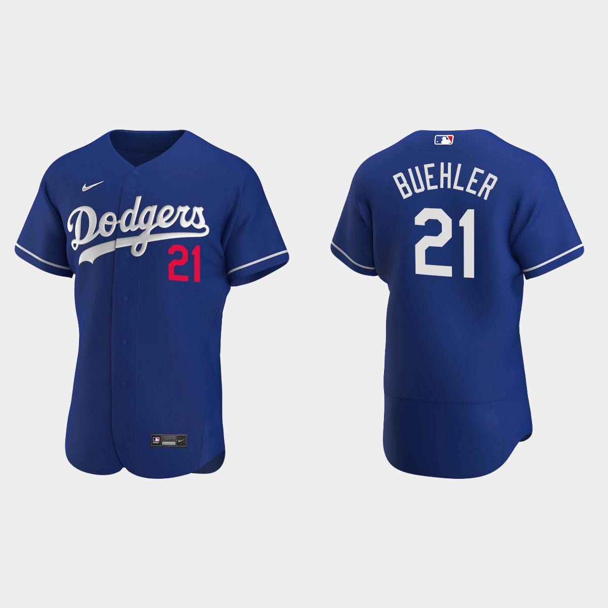 Los Angeles Dodgers Walker Buehler #21 Royal 2020 Alternate Jersey