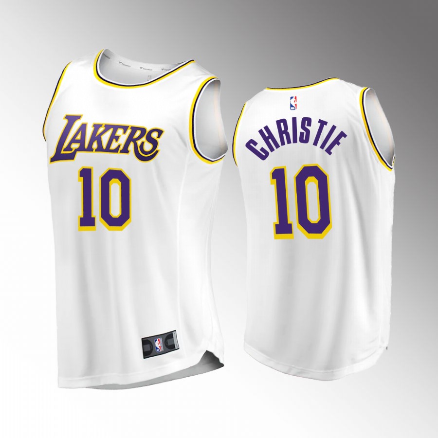 Los Angeles Lakers #10 Max Christie Association Edition Jersey 2022-23  White