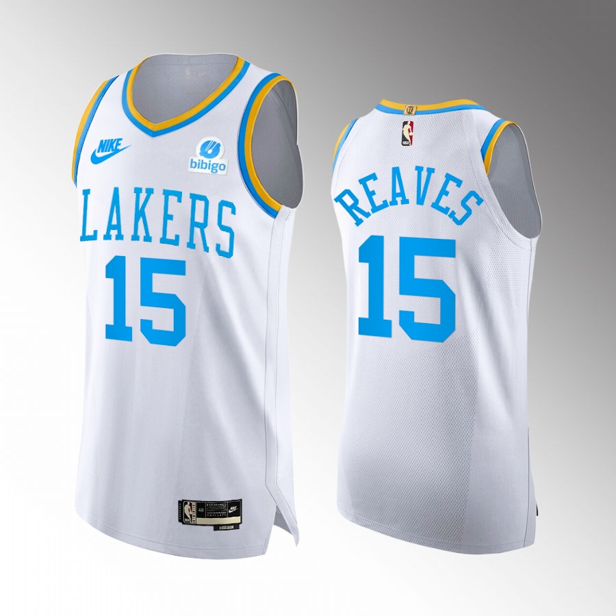 Los Angeles Lakers #15 Austin Reaves White Jersey 2022-23 Classic Edition