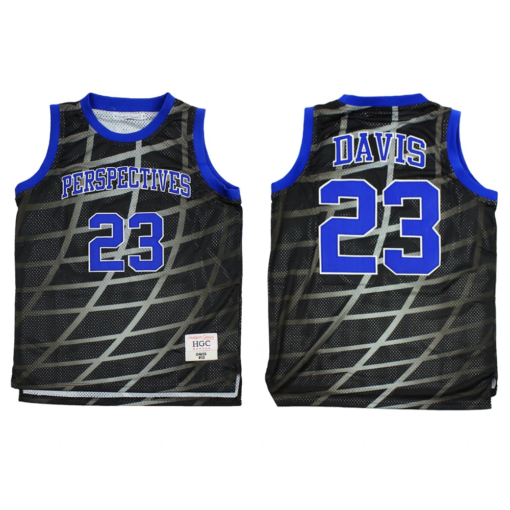 Los Angeles Lakers Anthony Davis Black Alternate Perspectives Charter High School  Jersey