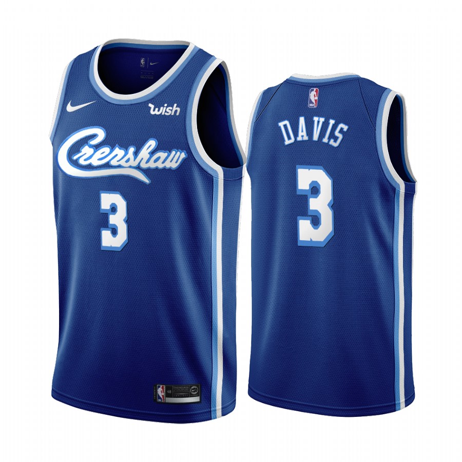 Los Angeles Lakers Anthony Davis Blue 2019-20 Classic Edition Jersey