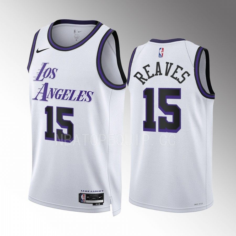Los Angeles Lakers Austin Reaves 2022-23 City Edition White #15 Jersey