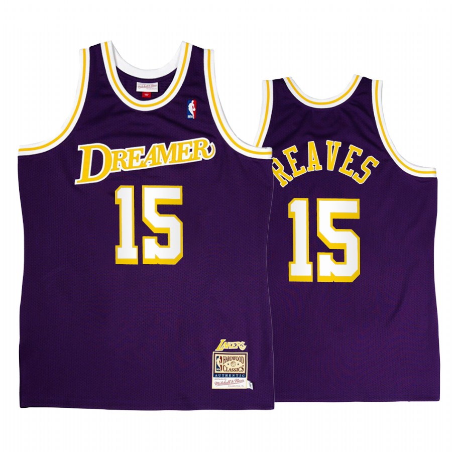 Los Angeles Lakers Austin Reaves Purple J.Cole Dreamer Men Jersey Throwback