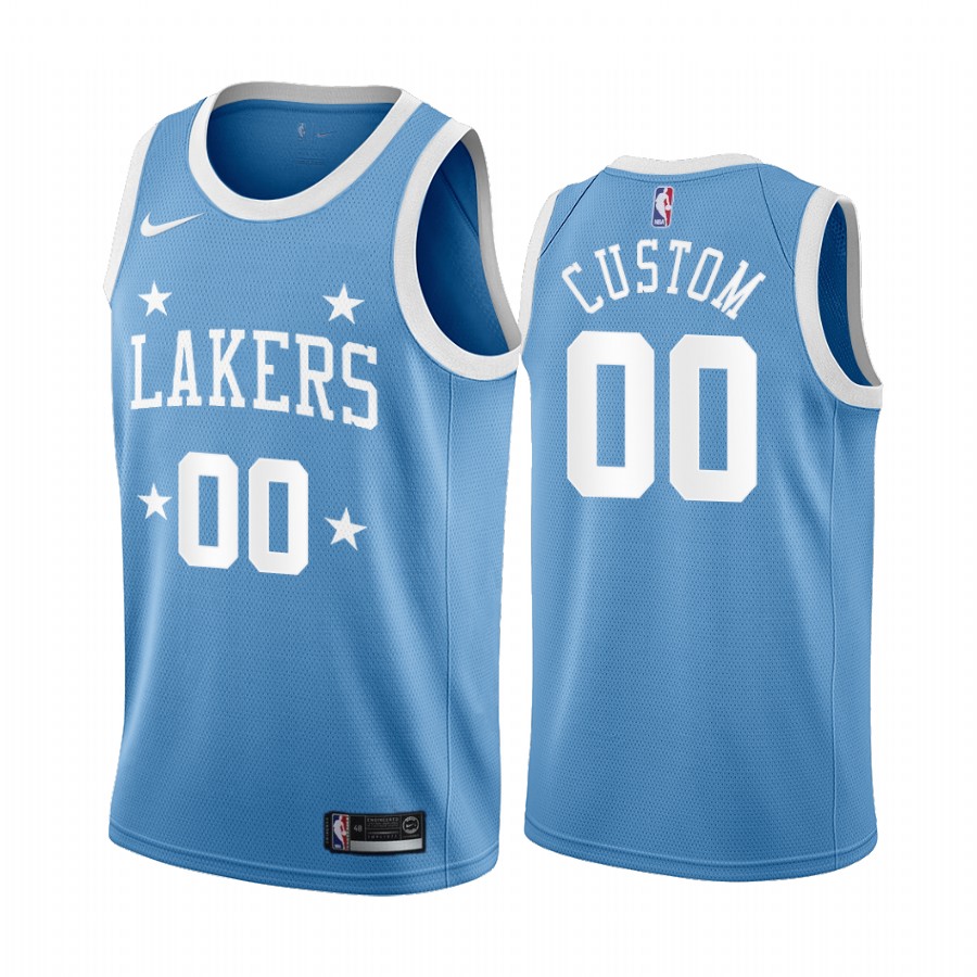 Los Angeles Lakers Custom #00 Blue Minneapolis All-Star Classic Jersey