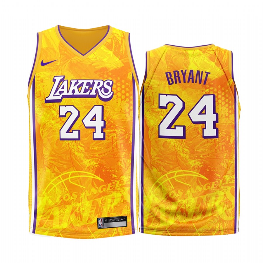 Los Angeles Lakers Kobe Bryant #24 Gold 2020 Fashion Edition Jersey