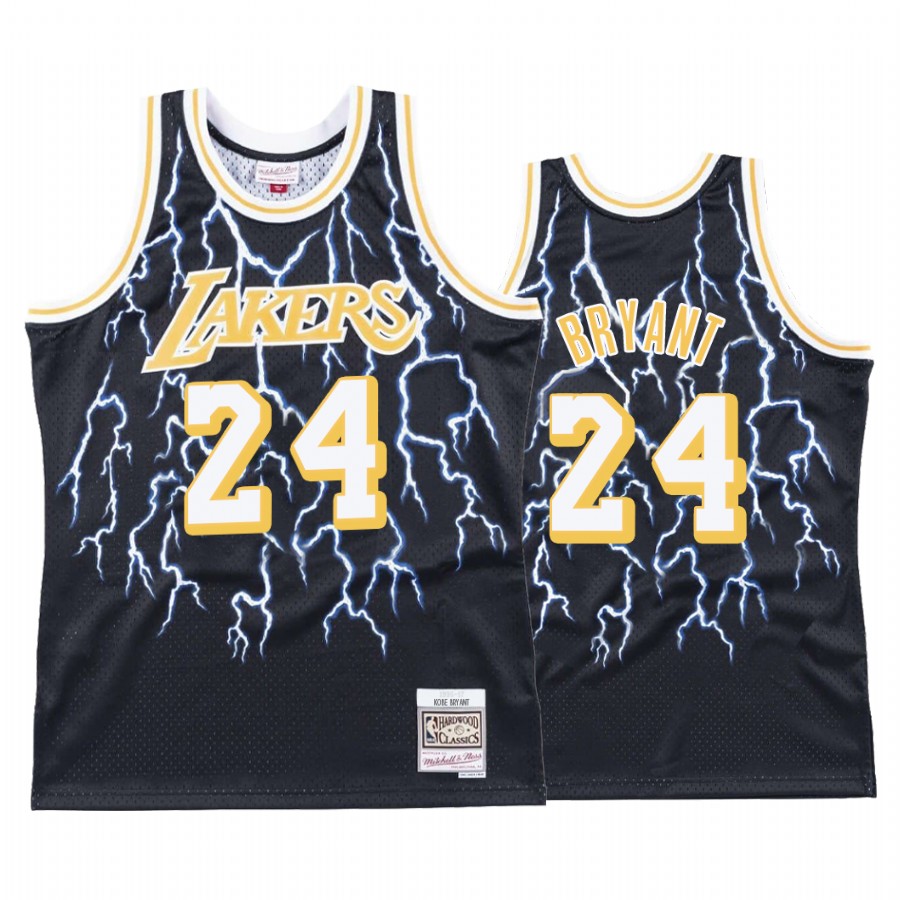 Los Angeles Lakers Kobe Bryant #24 Hardwood Classics Lightning Jersey