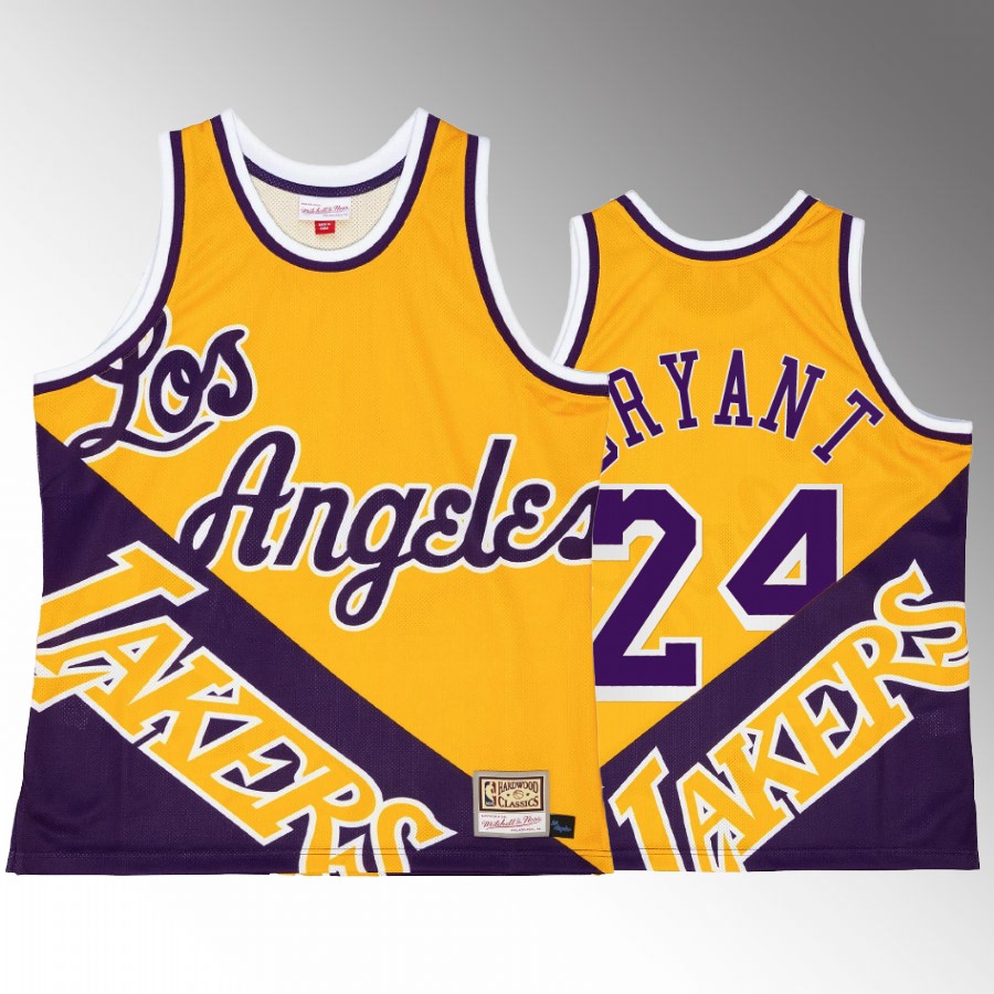 Los Angeles Lakers Kobe Bryant Big Face 5.0 #24 Tank Top Purple Gold Two-Tone Fashion Men's Jersey Shirt