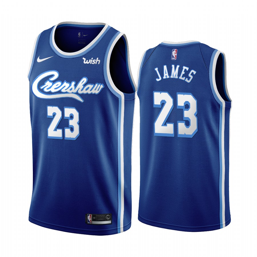 Los Angeles Lakers LeBron James Blue 2019-20 Classic Edition Jersey