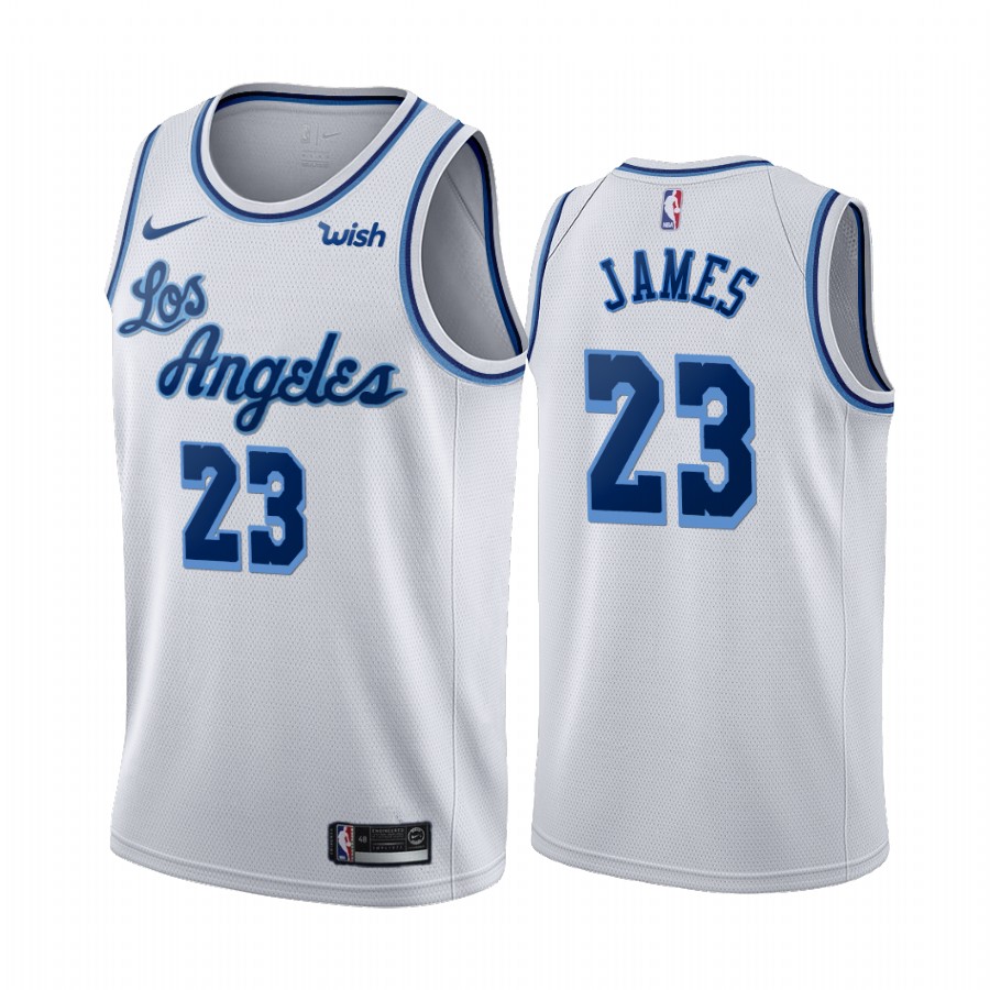 Los Angeles Lakers LeBron James White 2019-20 Classic Edition Jersey
