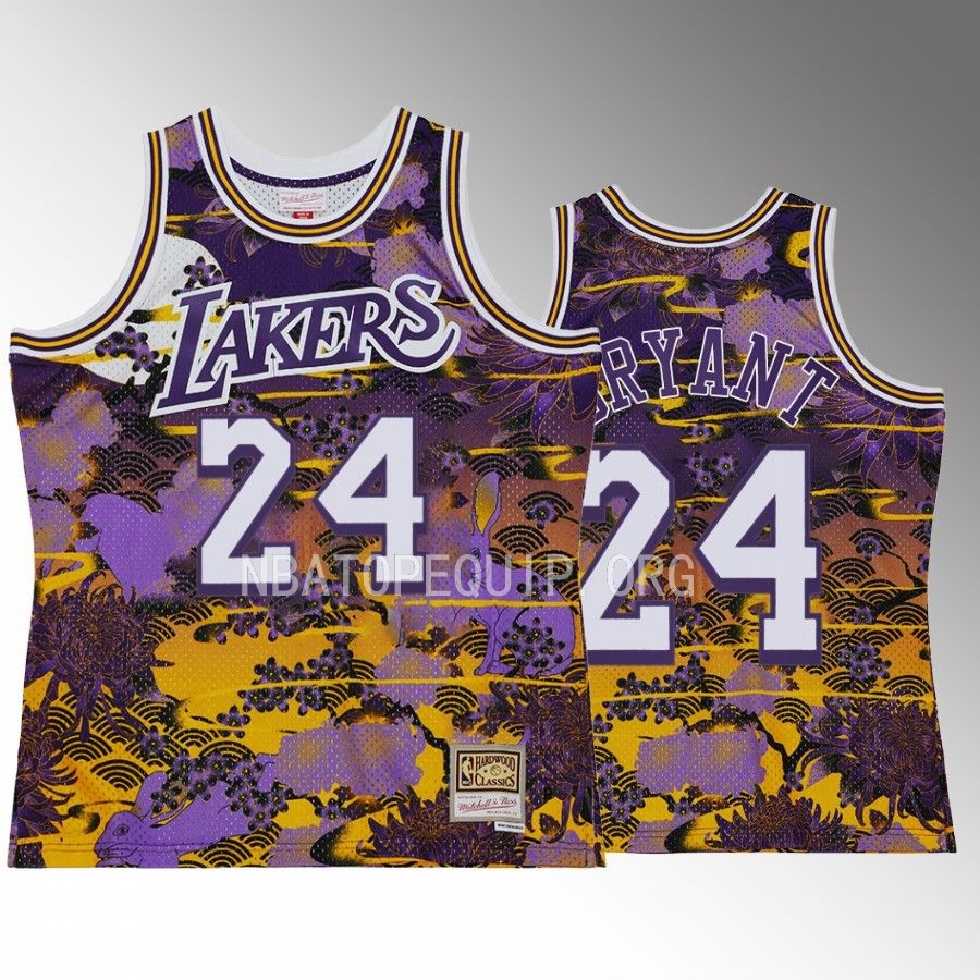 Los Angeles Lakers Lunar Year of the Rabbit Kobe Bryant Purple #24 Jersey 2023 Asian Heritage