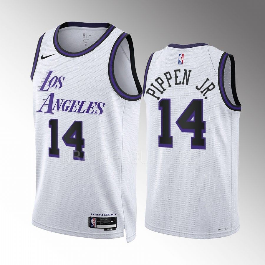 Los Angeles Lakers Scottie Pippen Jr. 2022-23 City Edition White #1 Jersey
