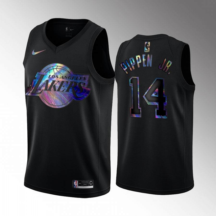 Los Angeles Lakers Scotty Pippen Jr. #14 Jersey Iridescent Holographic Black Special