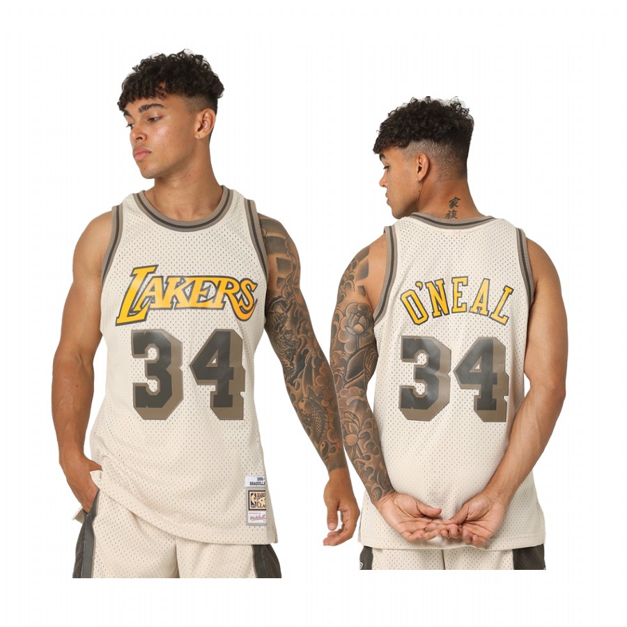 Los Angeles Lakers Shaquille O'Neal #34 Clay 96-97 Mitchell & Ness Astro Jersey