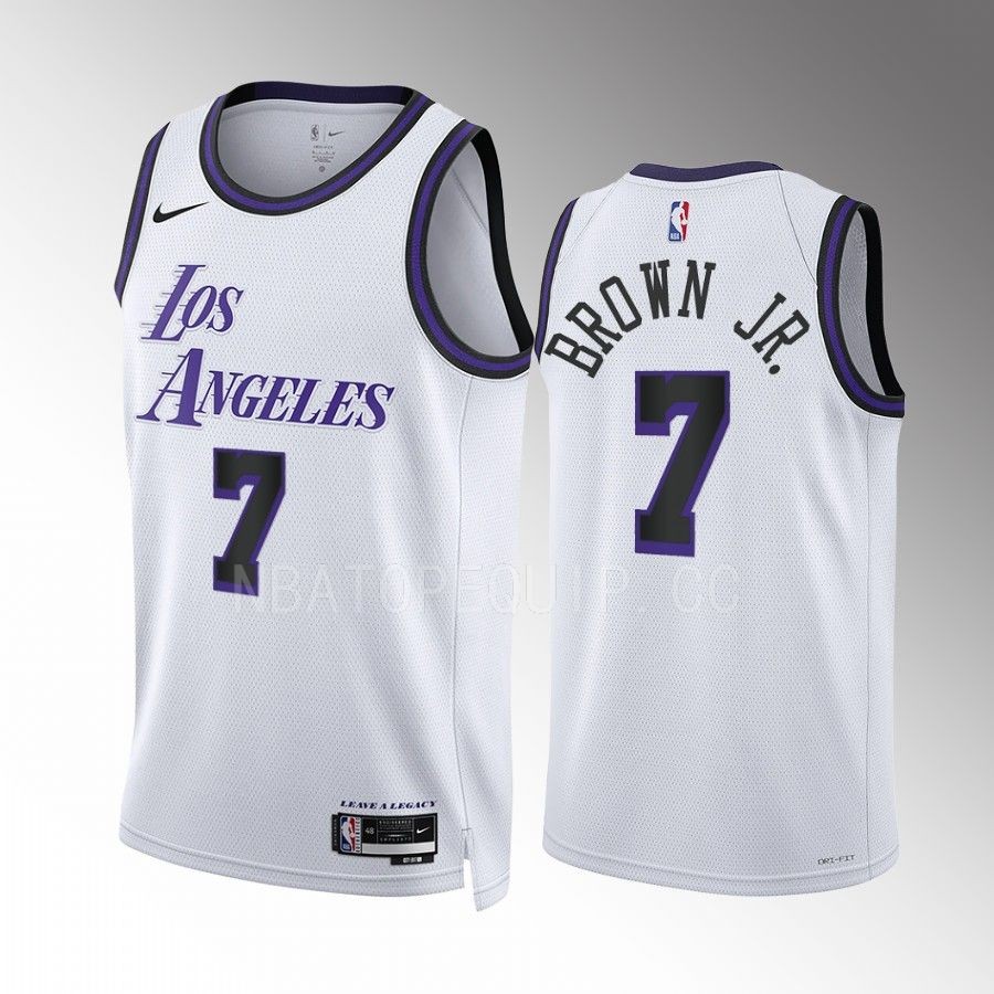 Los Angeles Lakers Troy Brown Jr. 2022-23 City Edition White #7 Jersey