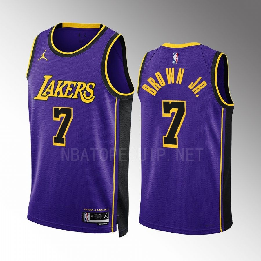 Los Angeles Lakers Troy Brown Jr. 2022-23 Statement Edition Purple #7 Jersey