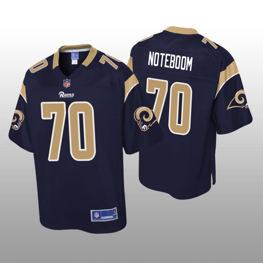 Los Angeles Rams #70 Navy Joseph Noteboom Pro Line Jersey - Youth