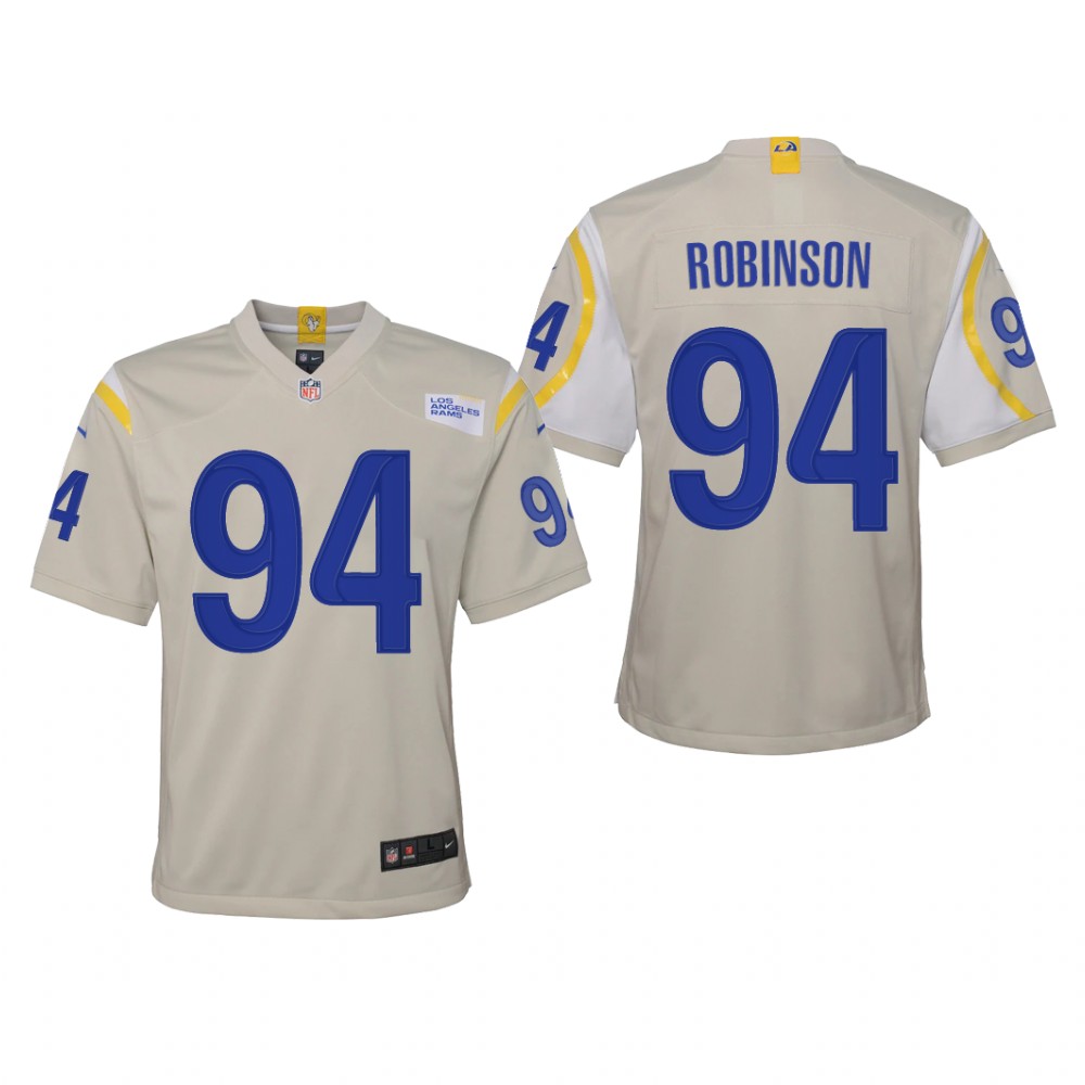 Los Angeles Rams A'Shawn Robinson Bone Jersey Game - Youth