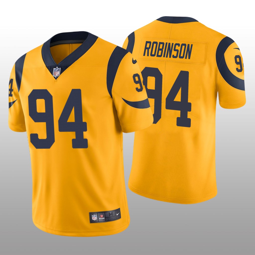 Los Angeles Rams A'Shawn Robinson Gold Jersey Color Rush Limited - Men's