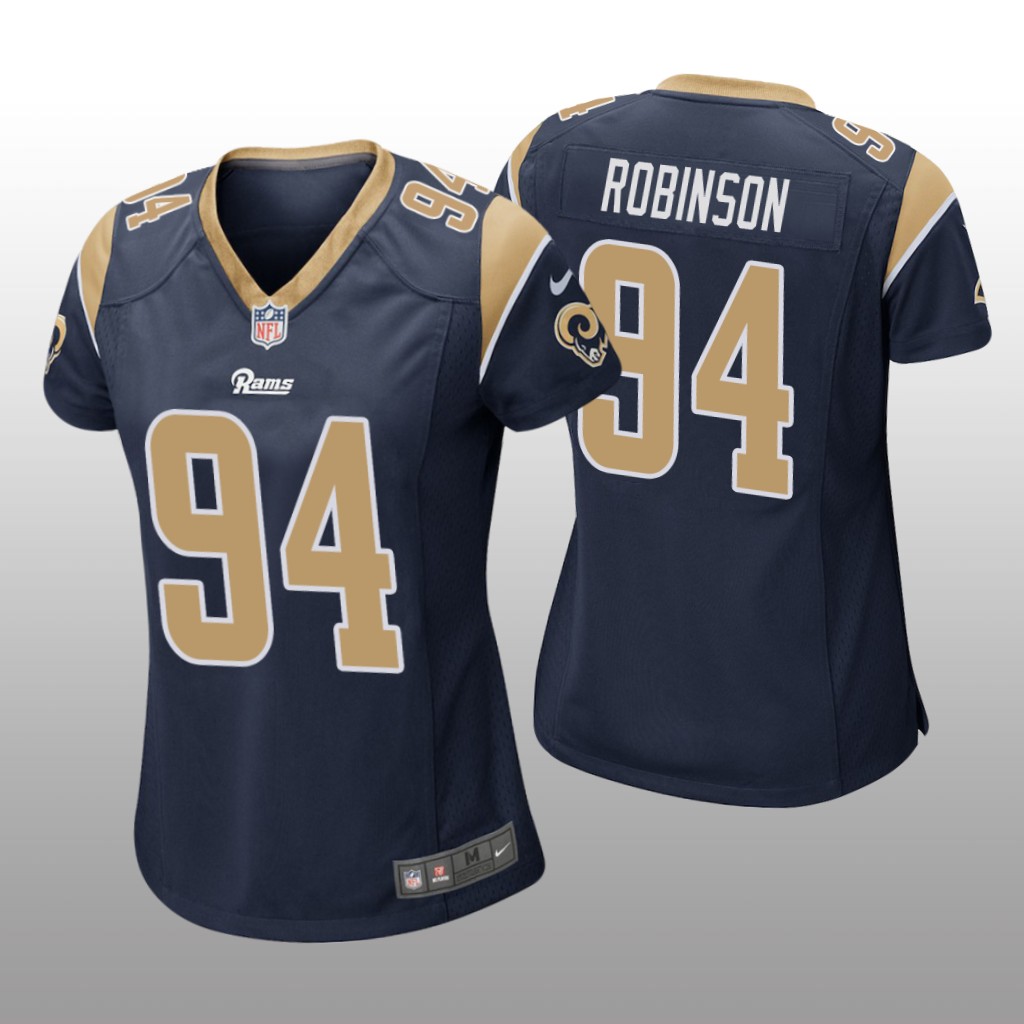 Los Angeles Rams A'Shawn Robinson Navy Jersey Game - Women's