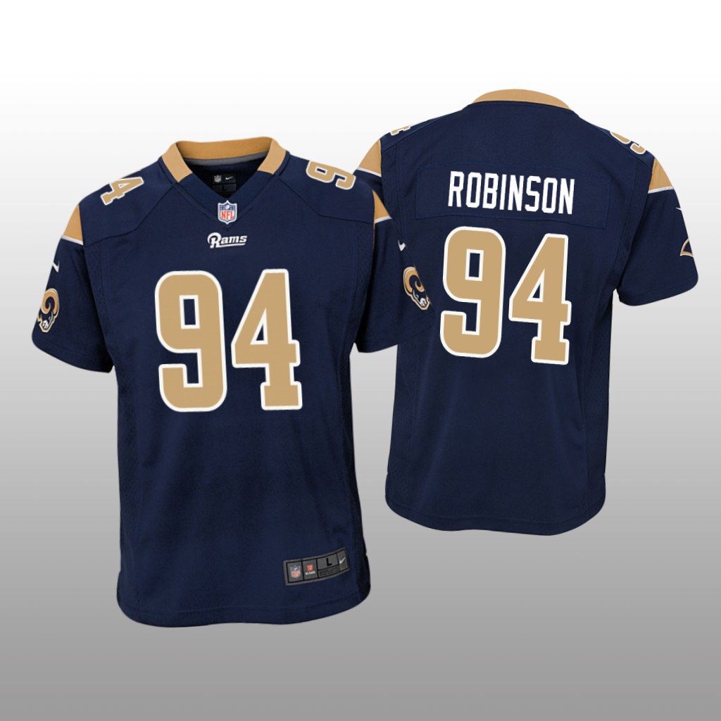 Los Angeles Rams A'Shawn Robinson Navy Jersey Game - Youth