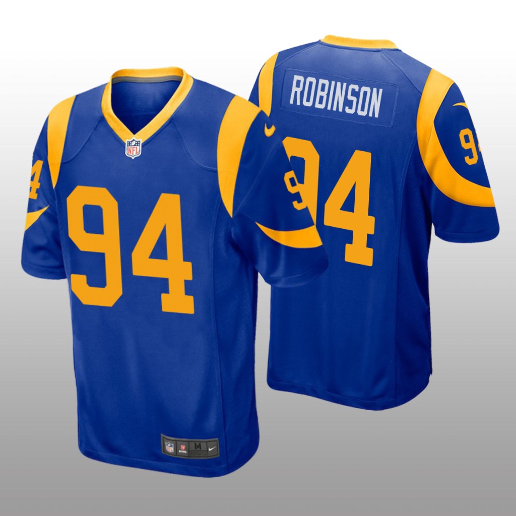 Los Angeles Rams A'Shawn Robinson Royal Jersey Game - Men's